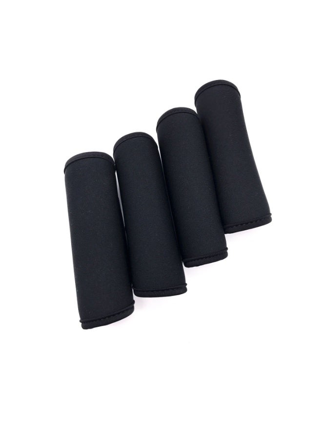 4 pcs Neoprene Handle Wraps Grip Cover Identifiers for Travel Bag Luggage Suitcase - Image 1